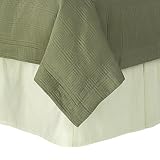 Fieldcrest Classic Solid-Color Bedskirt - Green