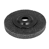 uxcell　ナイロン研磨ホイール　ブラック　ナイロン　プラスチック　100mmx16mmx12mm