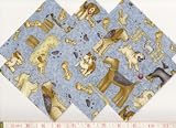 28 5" BLUE DOG TOSS QUILT FLANNEL FABRIC SQUARES KIT
