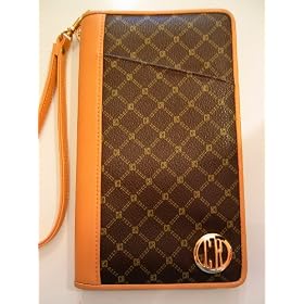 Ladies Passport Holder Cover Travel Document Airline Ticket Organizer Wallet Credit Card Holder Zip Around WRISTLET PURSE Handbag faux leather vegan