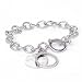 Silver Diamond Circle Bracelet