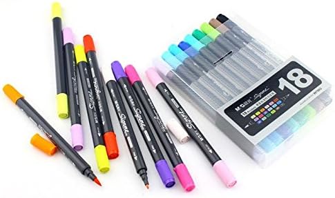 Professional Brush Markers - Set of 18 Colors - Opticolo Arts
