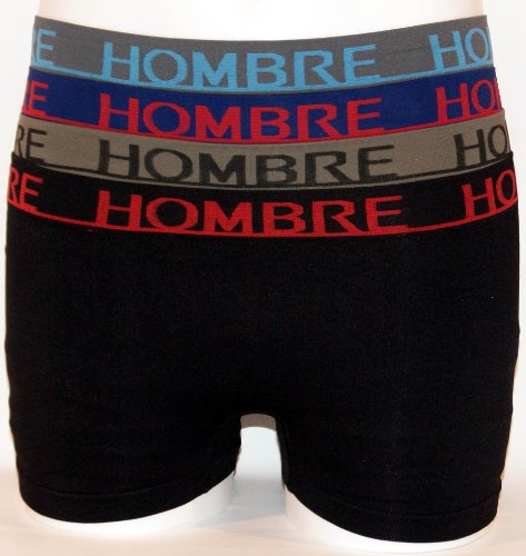 4 er Pack Herrenboxer-Retroshorts von Hombre, Microfaser mit 8% Elasthan, Serie 2