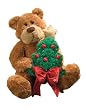 GUND Frasier Press Bow Here Comes Santa Claus Bear Toy