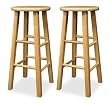 Set of 2 Square Leg 29" Stool in Beech Finish By Winsome Wood