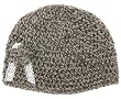 Handmade Lightweight Acrylic Hat - Brown Granite Yarn (Extra Large/Crocheted 100% by hand)