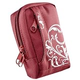 BAXXTAR MANGA II Digital Camera Bag Case * Red / White * for Canon PowerShot SX210 SX220 SX230 S95 IXUS 310 HS 210 IS -- Nikon Coolpix S8200 S8000 S8100 P300 -- Samsung WB2000 WB700 ES65 ES73 ES71 PL150 PL100 -- Sony CyberShot DSC HX5V HX7V -- Panasonic Lumix DMC FX90 TZ22 TZ20 TZ18 TZ10 TZ8 FS35 FS37 -- Casio Exilim EX H30 H15 ZR100 ZR10 -- Kodak Easyshare Sport C123 -- Fujifilm FinePix F600EXR etc.
