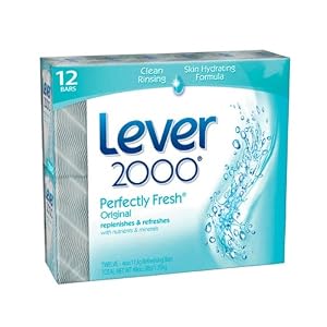Lever 2000 Moisturizing Bar, Perfectly Fresh, 4-Ounce Bars in 12-Count Packages (Pack of 2)