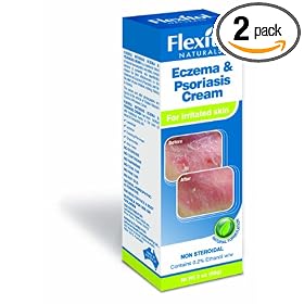 Flexitol Naturals Eczema and Psoriasis Cream, 2-Ounce Boxes (Pack of 2)