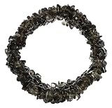 Smoky Quartz Chip Stretch Bracelet