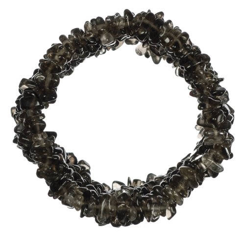 Smoky Quartz Chip Stretch Bracelet