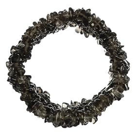 Smoky Quartz Chip Stretch Bracelet by Amazon.com Collection