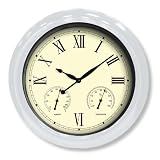 Poolmaster 18-Inch Clock/ Thermometer/Hydrometer, White