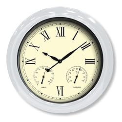 Poolmaster 18-Inch Clock/ Thermometer/Hydrometer, White