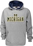 Men`s Michigan Wolverines Heather Gray Automatic Fleece Hoodie