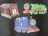 BRAND NEW SET OF 3 THOMAS THE TANK ENGINE FOAM WALL DECORATIONS / STICKERS