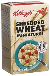 Kellogg's Shredded Wheat Miniatures (Unfrosted), 1.2-Ounce Single Serve Packs (Pack of 70)