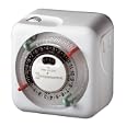 Intermatic TN111GC Lamp and Appliance Timer with 2 On/Off Settings, Easy Set Lighted Dial.
