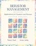 Behavior Management: Applications for Teachers and Parents