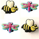 Urban Boundaries Novelty Shoe Decorations/Charms for Clogs, Crocs, Bracelets, & More (Sold Individually or in Packs) - Buggin 4-Pack ($4.49)