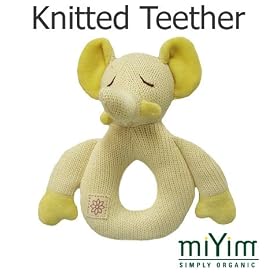 MiYim Organic Cotton Rattle - Elephant (28105)