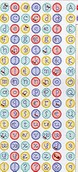 Wizard of Oz Alphabet Stickers