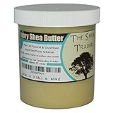 Ivory Shea Butter (16 Oz. / 1 Lb) By The Shea Trader® - Premium, Grade A, Raw, Unrefined, Pure, & Non-GMO - Make Your Own Lotion, Cream, Soap Base and Soap - Freshly Imported From Ghana -Packaged in a Clear, Cosmetic-grade Jar