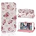 Bessky(TM) 1pc Hot Sell 4.7inch Floral Jacquard Stand Leather Cover Case For iPhone 6 6G (White)