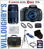 Canon EOS Rebel T3i 18 MP CMOS Digital SLR Camera with EF-S 18-55mm IS II L ....