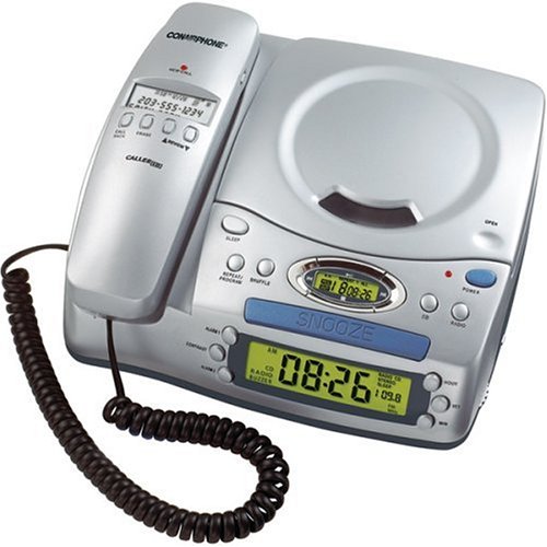Conair CID502 Corded Phone with Caller ID Clock Radio and CD Player