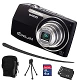 Casio Exilim EX Z2000 schwarz+ Mega Zubehör ( 4GB + Tasche + 2Akkus + KFZ )