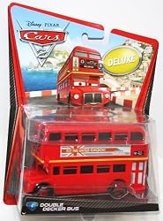 Disney / Pixar CARS 2 Movie 155 Die Cast Collectible Car Oversized Vehicle #4 Double Decker Bus