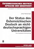 Der Status des Österreichischen Deutsch an nichtdeutschsprachigen Universitäten: Eine empirische Untersuchung