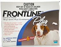 Frontline Plus Med Dog 6 Pk Blue Kill Fleas Ticks