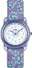 Timex Kids T733814E Purple Suns Metallic Fabric Strap Time Teacher Watch