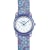 Timex Kids T733814E Purple Suns Metallic Fabric Strap Time Teacher Watch