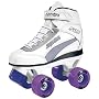 Girls' Sprite Quad Skates - White/ Purple