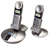 Phonemate PMP-3985SL 2.4 GHz DSS Dual Handset Cordless Telephone with Caller ID and Answering Machine