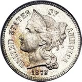 1865-1876 Nickel Three Cent Piece G/VG