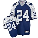 Marion Barber Jersey: Reebok Navy Throwback Replica #24 Dallas Cowboys Jersey