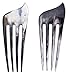 Marycrafts Black Artful Carved Buffalo Horn 4 Prongs Hair Fork, Hair Comb, Hair Pin, Hairpin, Hair Accessory, Hair Toy Handmade 5.6