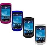 iNcido Brand BlackBerry Torch 9800 Combo Rubber Feel Purple + Rubber Feel D ....