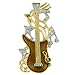 Rock Guitar Pin Brooch