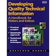 Developing Quality Technical Information: A Handbook for Writers and Editors