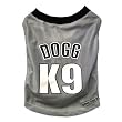 Snoop Dogg Pets Polyester Basketball Jersey, Light Gray, Small Snoop Dogg Pets Polyester Basketball Jersey, Light Gray, Small