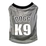 Snoop Dogg Pets Polyester Basketball Jersey, Light Gray, Medium