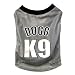 Snoop Dogg Pets Polyester Basketball Jersey, Light Gray, Medium