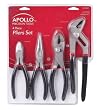 Apollo Precision Tools DT1320 4 Piece Pliers Set