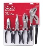 Apollo Precision Tools DT1320 4 Piece Pliers Set