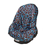 Wupzey Waterproof Car Seat Cover Blue Giraffe